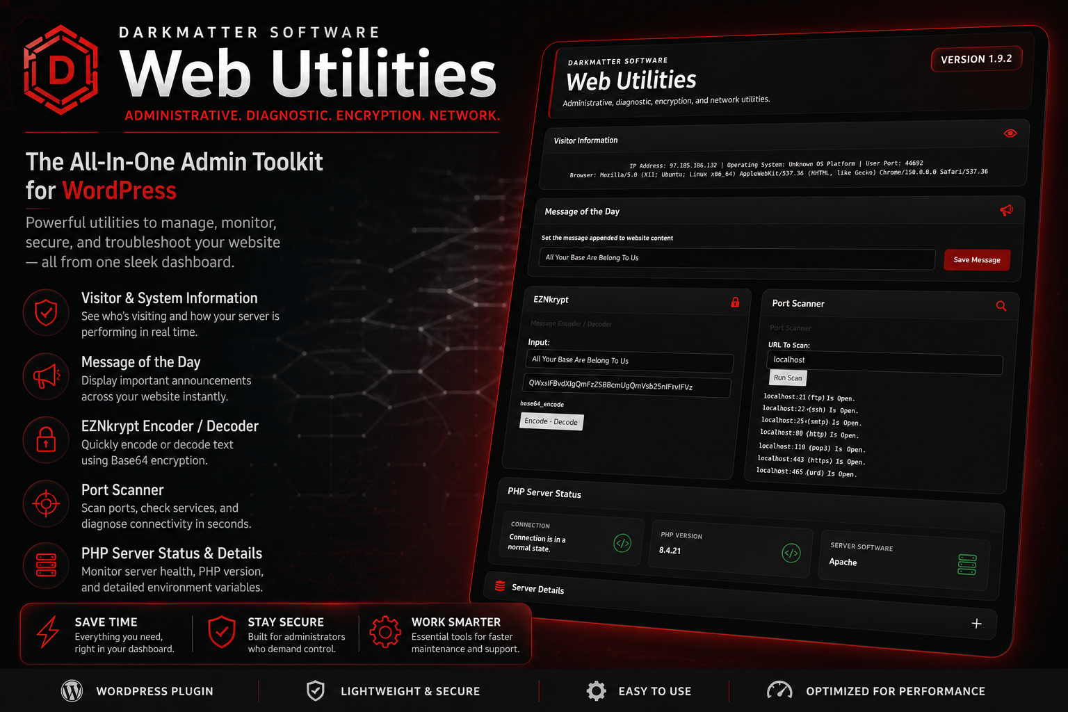 DarkMatter Web Utilities – DarkMatter Software