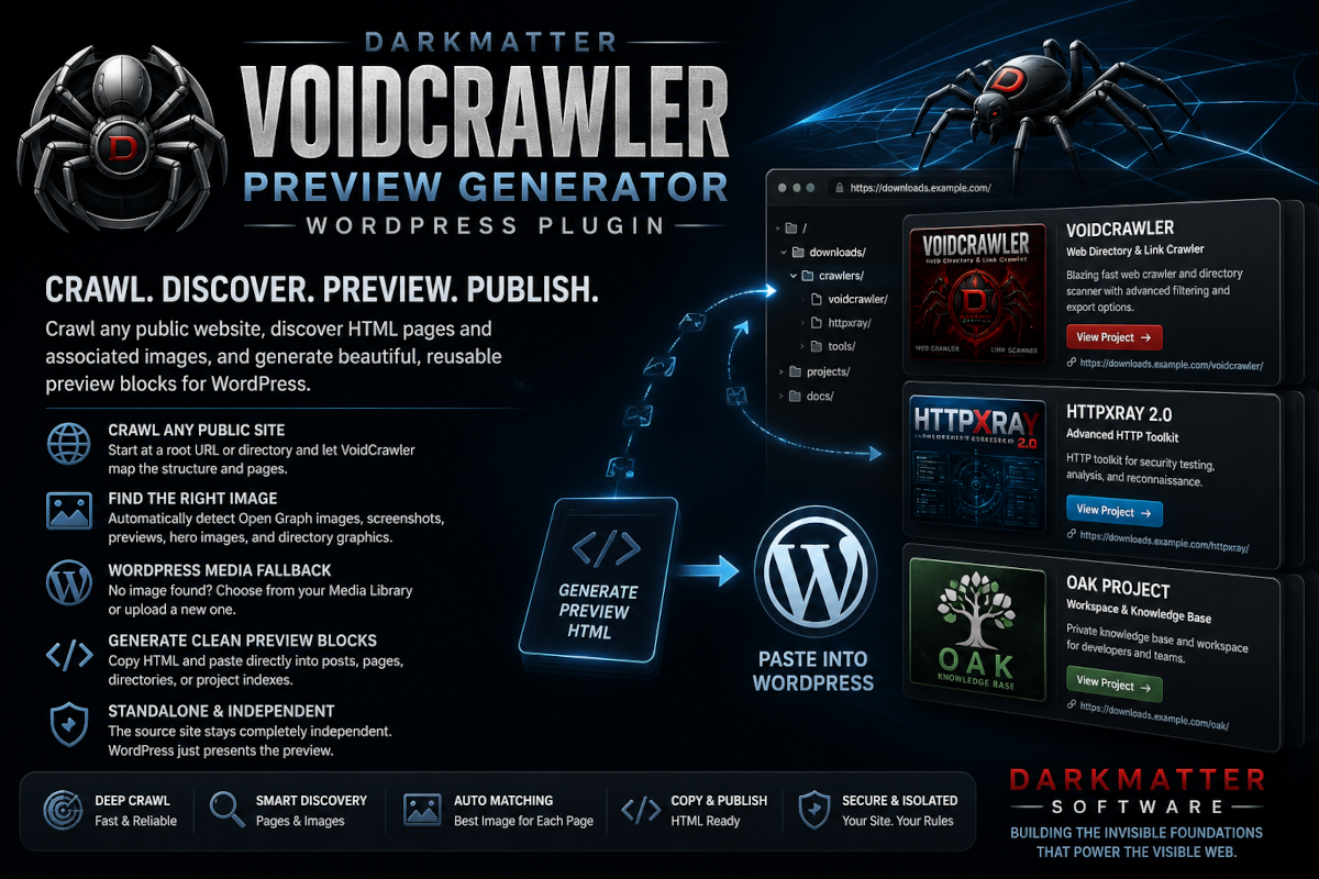 DarkMatter VoidCrawler Preview Generator – DarkMatter Software